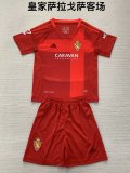 Real Zaragoza  Away Kids Kits 1:1  Quality Soccer Jersey 24/25