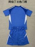 Aberdeen Blue Goalkeeper Kids Kits 1:1 Quality Soccer Jersey 25/26