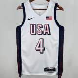Team USA CURRY #4 White 1:1 Quality  NBA Jerseys 2025