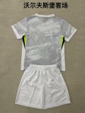 Wolfsburg  Away Kids 1:1 Quality Soccer Jersey 25/26