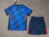 Croatia  Away  Kids  1:1  Soccer Jersey 24/25