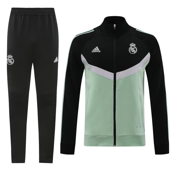 Real Madrid Black Green Training Tracksuit 1:1 Quality Training Jersey 24/25