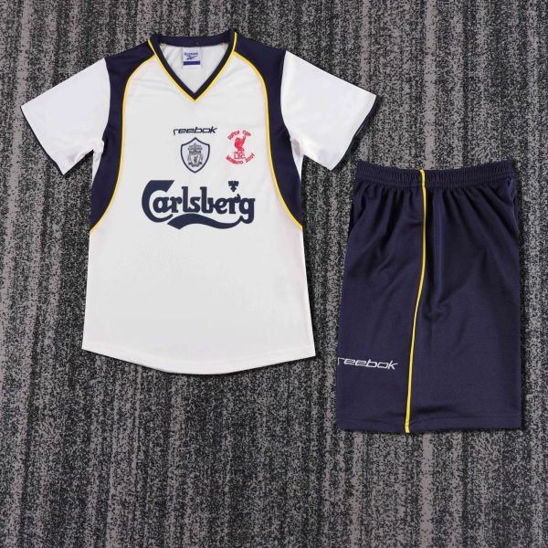 Liverpool  Kids Retro 1:1  Quality Soccer Jersey 2001/2002