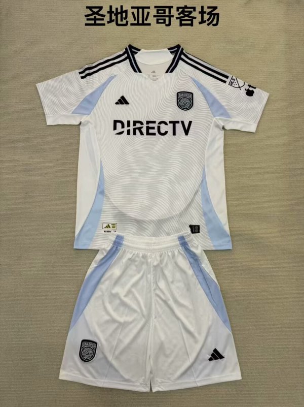 San Diego FC Away Kids 1:1 Quality Soccer Jersey 25/26