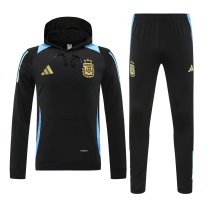 Argentina Hooded long sleeved Black 1:1 Training suit 24/25 Argentina Hooded long sleeved Black 1:1 Training suit 24/25