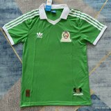 Mexico Clasic Home  Green Fans Retro 1:1 Quality Soccer Jersey 1986