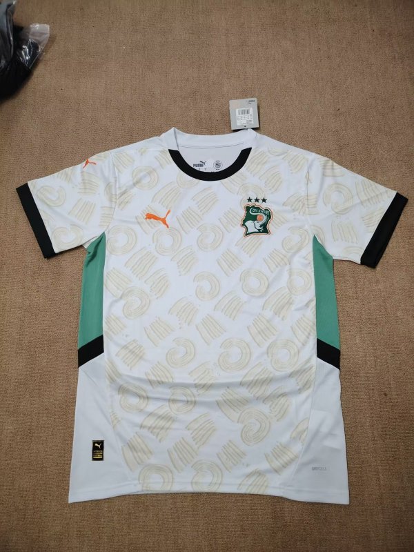 Cote d'Ivoire  Away  3-Stars  Fans 1:1 Quality Soccer Jersey 24/25