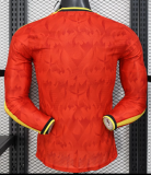 Belgium Home Long Sleeve Player  1:1 Quality Soccer Jersey 26/27（2026）