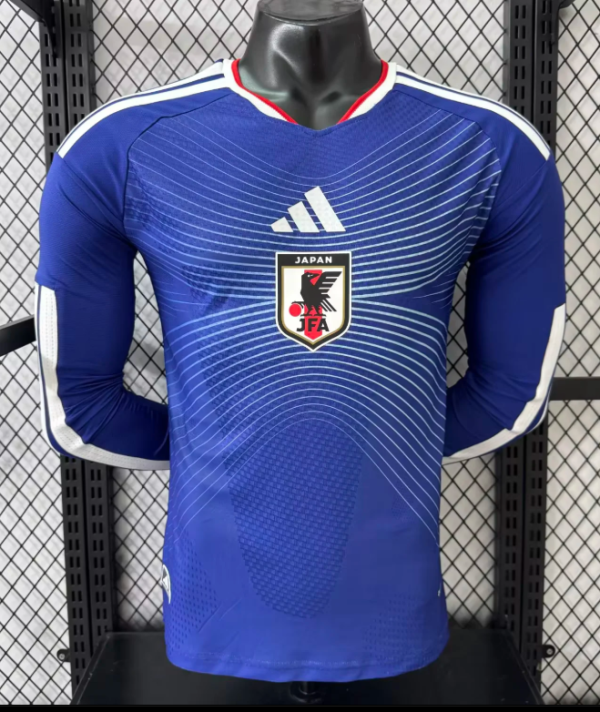 Japan Home Long Sleeve Player 1:1 Quality Soccer Jersey 26/27(2026)