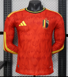 Belgium Home Long Sleeve Player  1:1 Quality Soccer Jersey 26/27（2026）