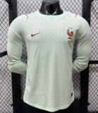 France Away Long Sleeve Player  1:1 Quality Soccer Jersey 26/27（2026）