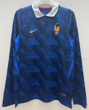 France Home Long Sleeve  Fans 1:1 Quality Soccer Jersey 26/27（2026）