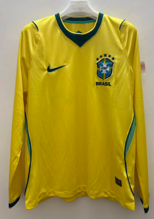 Brazil Home Long Sleeve Fans 1:1 Quality Soccer Jersey 26/27(2026)