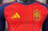 Spain Home Long Sleeve Player  1:1 Quality Soccer Jersey 26/27（2026）
