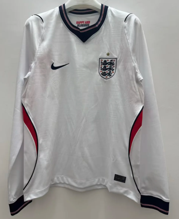 England Home Long Sleeve Fans 1:1 Quality Soccer Jersey 26/27(2026)