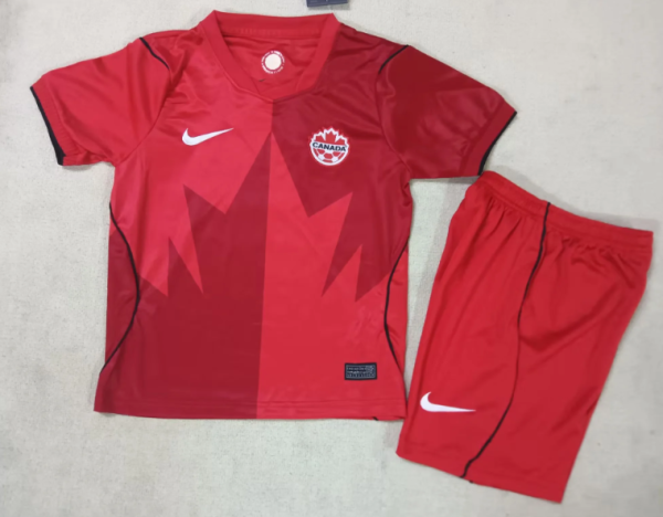 Canada Home Kids 1:1 Quality Soccer Jersey 26/27 (2026)
