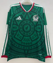Mexico Home Long Sleeve  Fans 1:1 Quality Soccer Jersey 26/27（2026）
