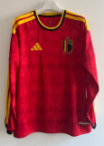 Belgium Home Long Sleeve  Fans 1:1 Quality Soccer Jersey 26/27（2026）