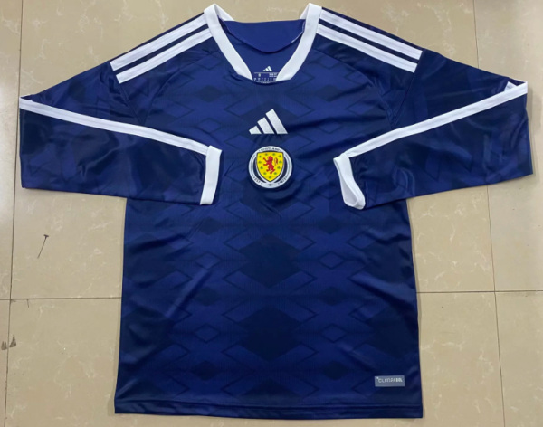 Scotland Home Long Sleeve  Fans 1:1 Quality Soccer Jersey 26/27（2026）
