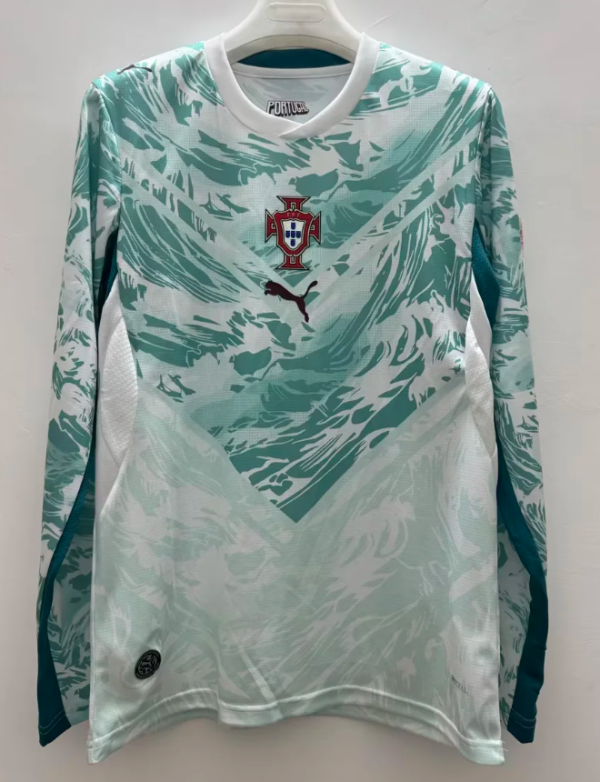 Portugal Away Long Sleeve Fans 1:1 Quality Soccer Jersey 26/27(2026)
