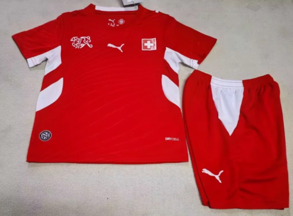Switzerland Home Kids 1:1 Quality Soccer Jersey 26/27 (2026)