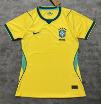 Brazil Home Women Fans 1:1 Quality Soccer Jersey 26/27（2026）