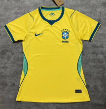 Brazil Home Women Fans 1:1 Quality Soccer Jersey 26/27（2026）