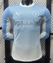 Manchester City Home Long Sleeve Player 1:1 Quality Soccer Jersey 26/27