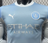 Manchester City Home Long Sleeve Player 1:1 Quality Soccer Jersey 26/27