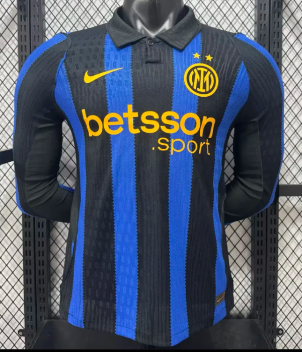 Inter Milan Home Long Sleeve Player 1:1 Quality Soccer Jersey 26/27