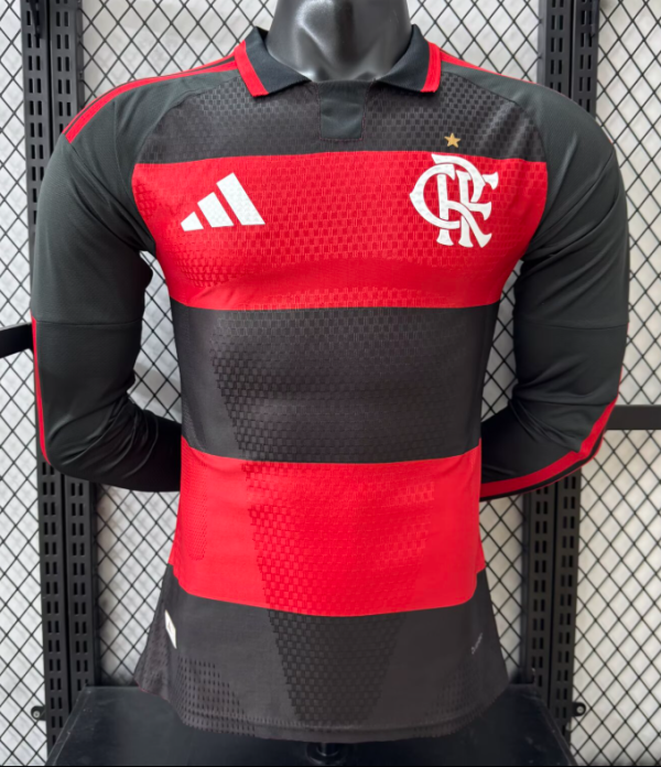Flamengo Home Long Sleeve Player 1:1 Quality Soccer Jersey 26/27