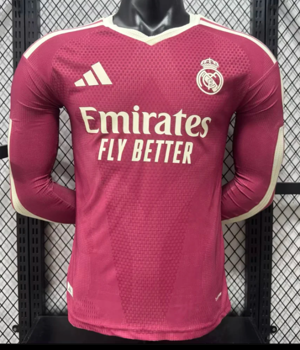 Real Madrid Third Away Long Sleeve Player 1:1 Quality Soccer Jersey 26/27