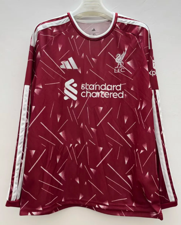 Liverpool Home Long Sleeve Fans 1:1 Quality Soccer Jersey 26/27