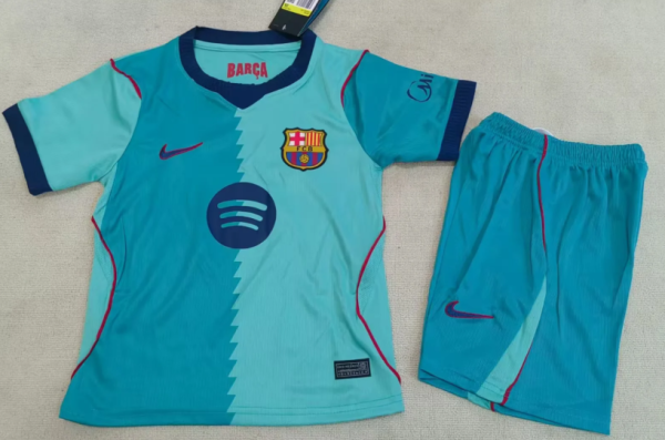 Barcelona Third Away Kids 1:1 Quality Soccer Jersey 26/27