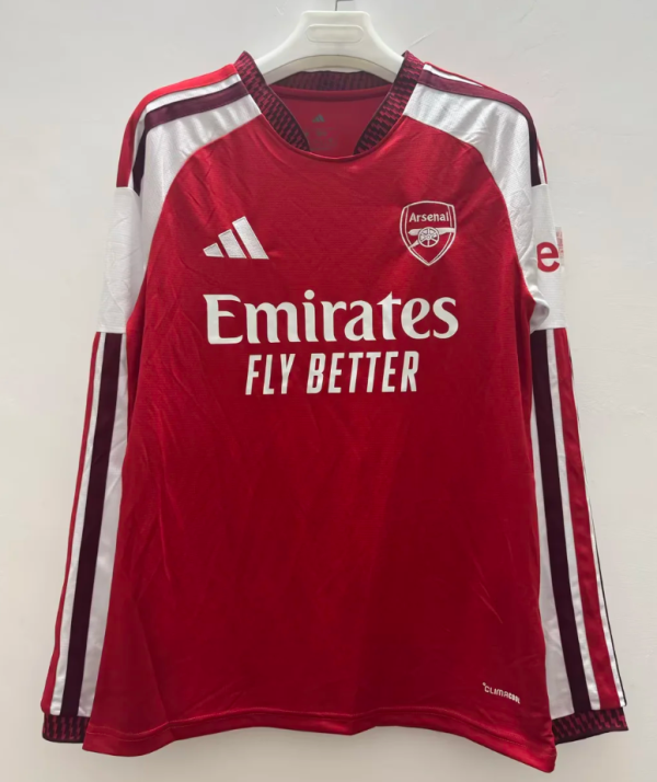 Arsenal Home Long Sleeve Fans 1:1 Quality Soccer Jersey 26/27