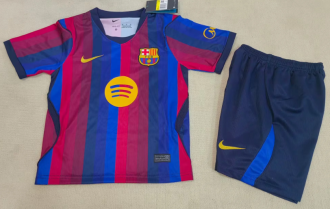Barcelona Home Kids 1:1 Quality Soccer Jersey 26/27