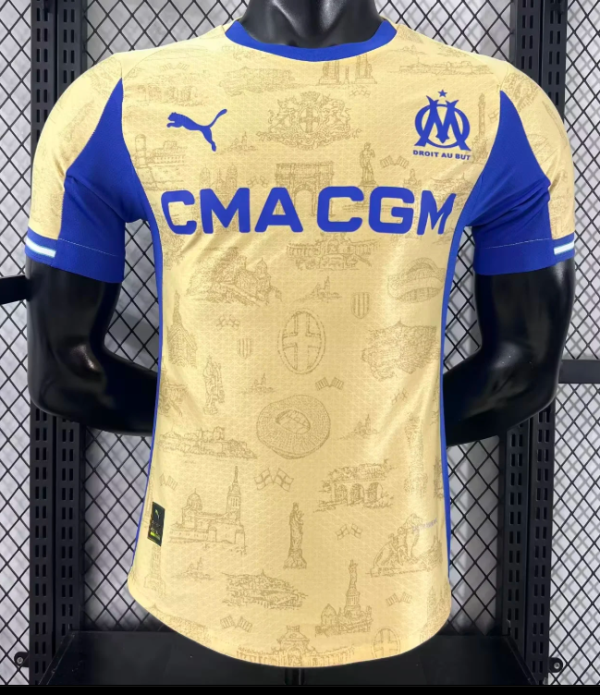 Marseille Fourth Away Player 1:1 Quality Soccer Jersey 25/26