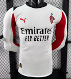 AC Milan Away Long Sleeve Player 1:1 Quality Soccer Jersey 25/26