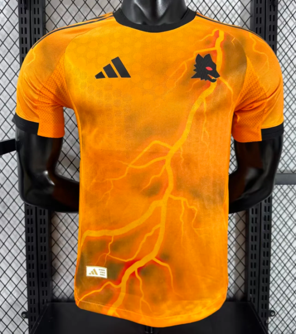 Roma Away Player 1:1 Quality Soccer Jersey 25/26