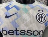 Inter Milan Away Long Sleeve Player 1:1 Quality Soccer Jersey 25/26