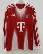 Bayern Munich Home Long Sleeve Fans 1:1 Quality Soccer Jersey 25/26 Bayern Munich Home Long Sleeve Fans 1:1 Quality Soccer Jersey 25/26