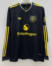 Manchester United Third Away Long Sleeve Fans 1:1 Quality Soccer Jersey 25/26