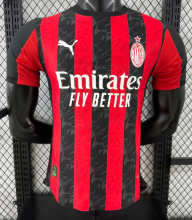 AC Milan Home Player 1:1 Quality Soccer Jersey 25/26