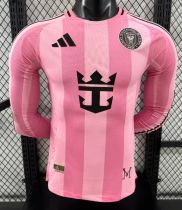 Inter Miami Home Long Sleeve Player 1:1 Quality Soccer Jersey 25/26 Inter Miami Home Long Sleeve Player 1:1 Quality Soccer Jersey 25/26