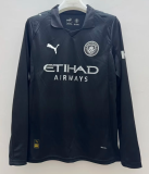 Manchester City Away Long Sleeve Fans 1:1 Quality Soccer Jersey 25/26