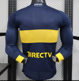 Boca Home Long Sleeve Player 1:1 Quality Soccer Jersey 25/26