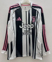 Juventus Home Long Sleeve Fans 1:1 Quality Soccer Jersey 25/26 Juventus Home Long Sleeve Fans 1:1 Quality Soccer Jersey 25/26