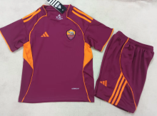 Roma Home Kids 1:1 Quality Soccer Jersey 25/26