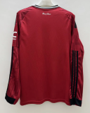 Manchester United Home Long Sleeve Fans 1:1 Quality Soccer Jersey 25/26
