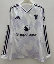 Manchester United Away Long Sleeve Fans 1:1 Quality Soccer Jersey 25/26